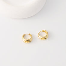 Load image into Gallery viewer, 18K Gold-Plated Hoop Earrings | Finished Earrings