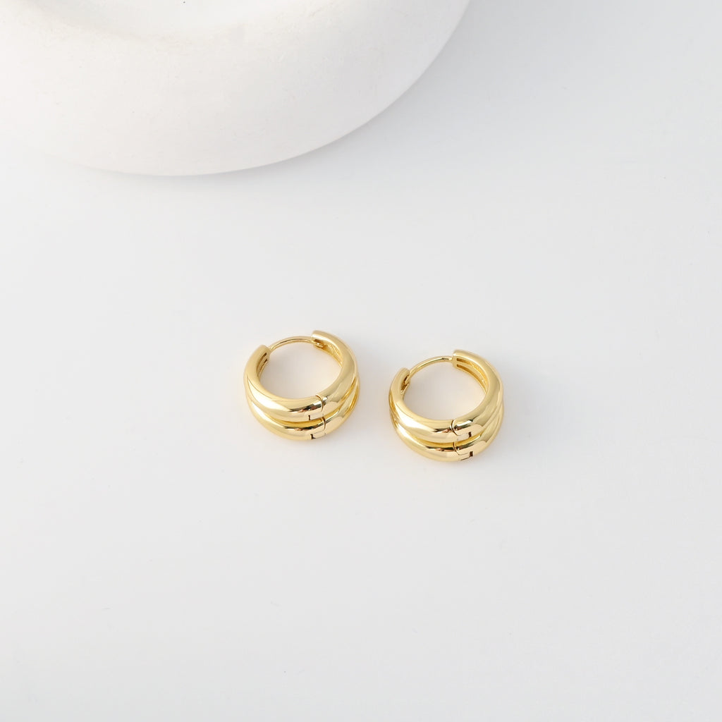 18K Gold-Plated Hoop Earrings | Finished Earrings