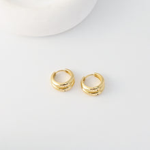 Load image into Gallery viewer, 18K Gold-Plated Hoop Earrings | Finished Earrings