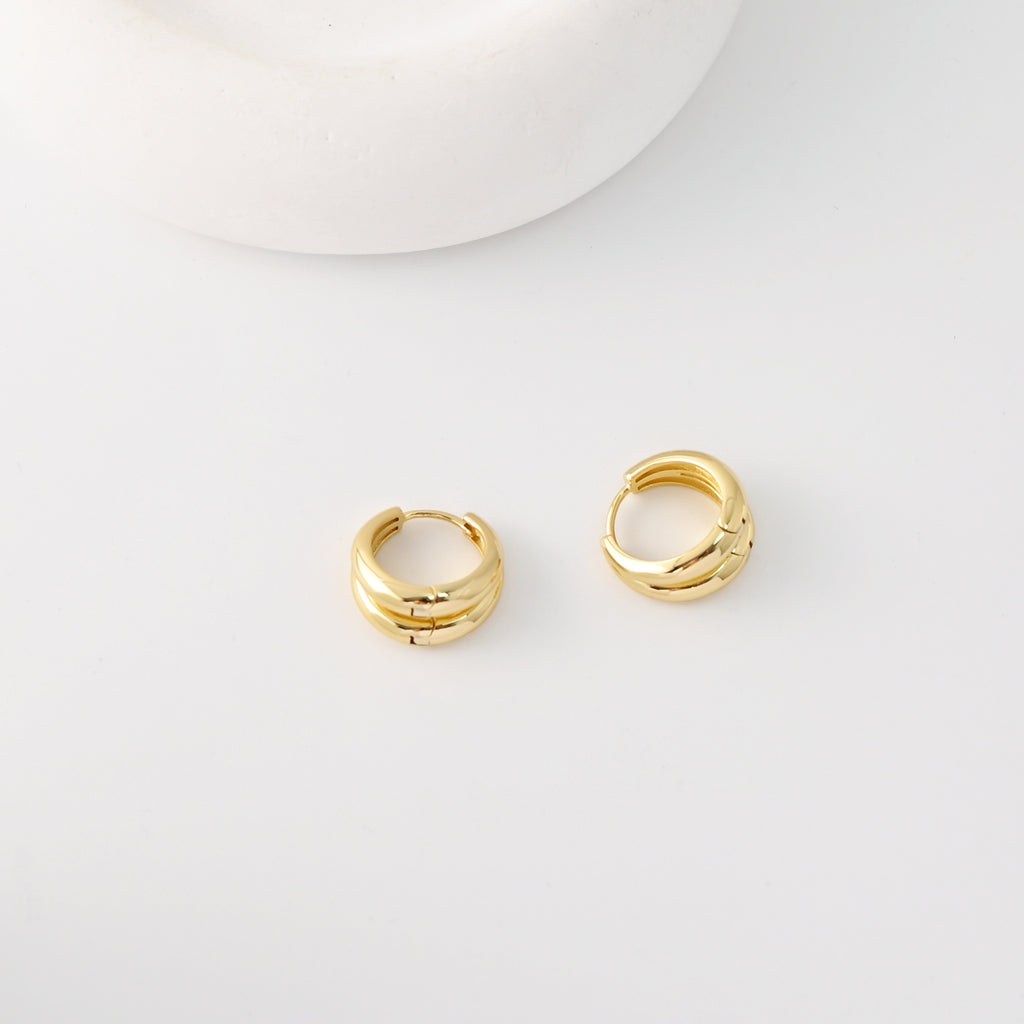 18K Gold-Plated Hoop Earrings | Finished Earrings