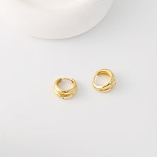 Load image into Gallery viewer, 18K Gold-Plated Hoop Earrings | Finished Earrings