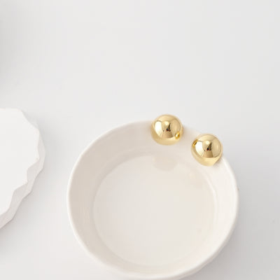 C Shape Earrings | 18K Gold Plated, S925 Sterling Silver Ear Pin, Finished Earring