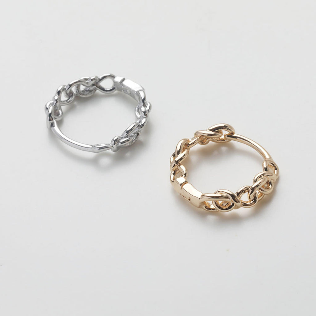 Colección de aros, pendientes de uso diario, aros minimalistas, forma de U, chapados en oro de 14 quilates, fornitura para aros Huggie, aros de plata GZ721