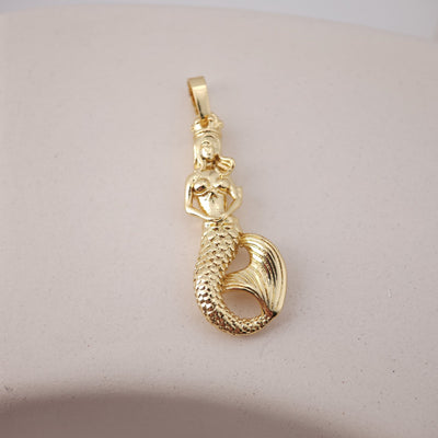 Seahorse Charms, Mermaid Pendant, 18K Gold Plated Cubic Micro CZ Pave Charms, Seahorse Pendant for Necklace Jewelry Findings S1218