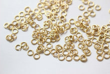 Load image into Gallery viewer, 100pcs Matte Gold Jump Rings for Jewelry Making, Thickened Gold Plated Open Jump Ring, Jump Rings for Keychains , 4mm 5mm 7mm GZ321
