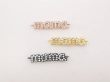 Load image into Gallery viewer, Cubic MAMA Connector, 18K Gold Plated Micro CZ Pave Connector Charm, Necklace Making Findings, 24x5mm, Jewelry Finding Gift for Mom S907