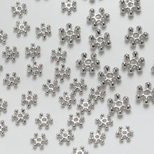 Load image into Gallery viewer, Flower Spacer Beads, 14K Gold Plated, 4mm, 5mm, 7mm, Dainty Earring Making Beads, Jewelry Finding SC010