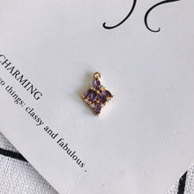 تحميل الصورة إلى عارض المعرض، 10 قطع من دلايات الزهور مع حلقات، قلادة بوهو، قلادة مكعبة مرصعة بالأحجار الكريمة، صناعة قلادة سوار، نتائج مجوهرات مطلية بالذهب MY063-F060