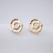 Load image into Gallery viewer, Round Earring Posts , Gold Plated Earring Post with Loop, S925 Silver Needle, Handmade Earring Finding, DIY Earring Supplies ZX223