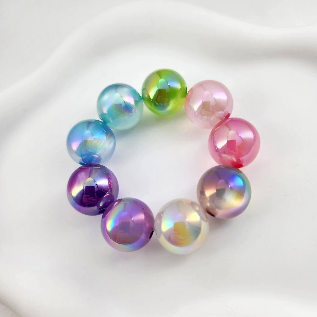 10pcs Glass Bubble Beads, Hand Blown Hollow Globes for Jewelry Making, DIY Beads Finding MY120