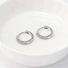 Load image into Gallery viewer, Cubic Zircon Earring Hoop, Gold Plated Huggie Hoop Earring, Leverback Earring, DIY Earring  Findings,Handmade Earring Supplies D0518-D0516
