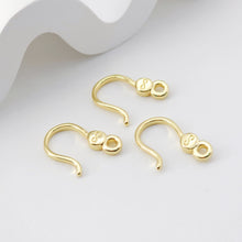 Load image into Gallery viewer, Fish Hooks, 18K Gold Plated Ear Wires, Gold Earring Earring Hooks, Ear Wires for Jewelry Making D0207