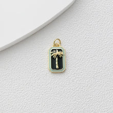 Load image into Gallery viewer, Enamel Card Charms Collections, Evil Eye, Flower Pendant, Owl Pendant , 18K Gold Plated, Necklace Making Charms, Jewelry Findings S1373