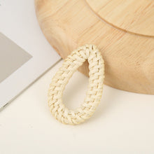 Load image into Gallery viewer, Rattan Weaving Earring Findings, Boho earring making, Hawaii Vacation Style Cute Earrings for girl ,Handmade Earring Finding BS013