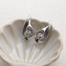 تحميل الصورة إلى عارض المعرض، أقراط زهرة مع حلقة، مطلية بالذهب عيار 14 قيراطًا، خالية من النيكل، دبوس فضة S925، أقراط أذن مضادة للحساسية GZ782