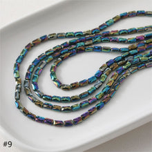 Load image into Gallery viewer, Rectangular Glass Beads, 6.4*4.1mm, Crystal Glass Loose Beads for Jewelry Making, DIY Beads Finding GZ544