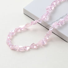 Load image into Gallery viewer, Irregular Glass Crystal Beads, Spacer Beads, 10mm, Crystal Glass Loose Beads for Jewelry Making, DIY Beads Finding GZ534