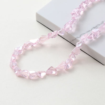 Irregular Glass Crystal Beads, Spacer Beads, 10mm, Crystal Glass Loose Beads for Jewelry Making, DIY Beads Finding GZ534