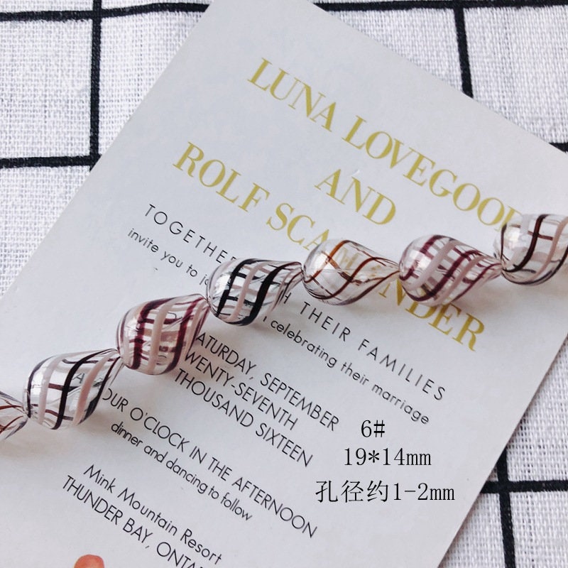 4pcs Glass Drop Bubble Beads, 26mm, Hand Blown Hollow Oval Globes for Jewelry Making, DIY Beads Finding MY082