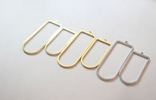 Cargar imagen en el visor de la galería, 10 colgantes calados con forma de arco, chapados en oro de 14 quilates, plata y oro mate, para collares y bisutería ZZ089