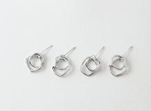 Load image into Gallery viewer, Irregular Minimalist Earring Post, 14K Gold S925 Silver Pin Nickel Free Earrings, Hypoallergenic Earring Findings JJ001