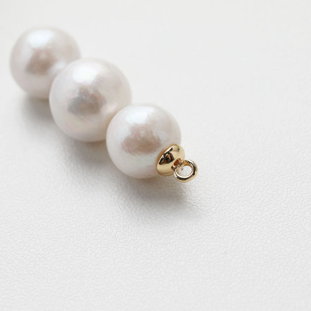 10pcs Beads Caps with holes, Bead Cones, 18K Gold Plated, With Loop, 4.3*4.3mm, Pearl Bead Caps, Jewelry Making GE111