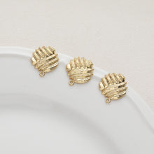 تحميل الصورة إلى عارض المعرض، أقراط دائرية مطوية مفتوحة مع حلقة، ذهبية/فضية، مصنوعة من فضة S925 خالية من النيكل، نتائج أقراط مضادة للحساسية BB113