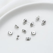 Load image into Gallery viewer, Stainless Steel Ear Nuts, 18k Real Gold Plated, Hypoallergenic Earring Backs for Studs , Earring Backs for Jewelry making Findings YY100