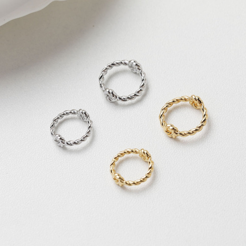 14K Gold Plated Ring Connector, Ring Beads, Ring Pendant, Jewellery Making Findings GT049