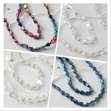 Load image into Gallery viewer, Drop Glaze Beads, 10.6m, Teardrop Glass Crystal Beads for Jewelry Making, Bracelet DIY Beads Finding GZ537