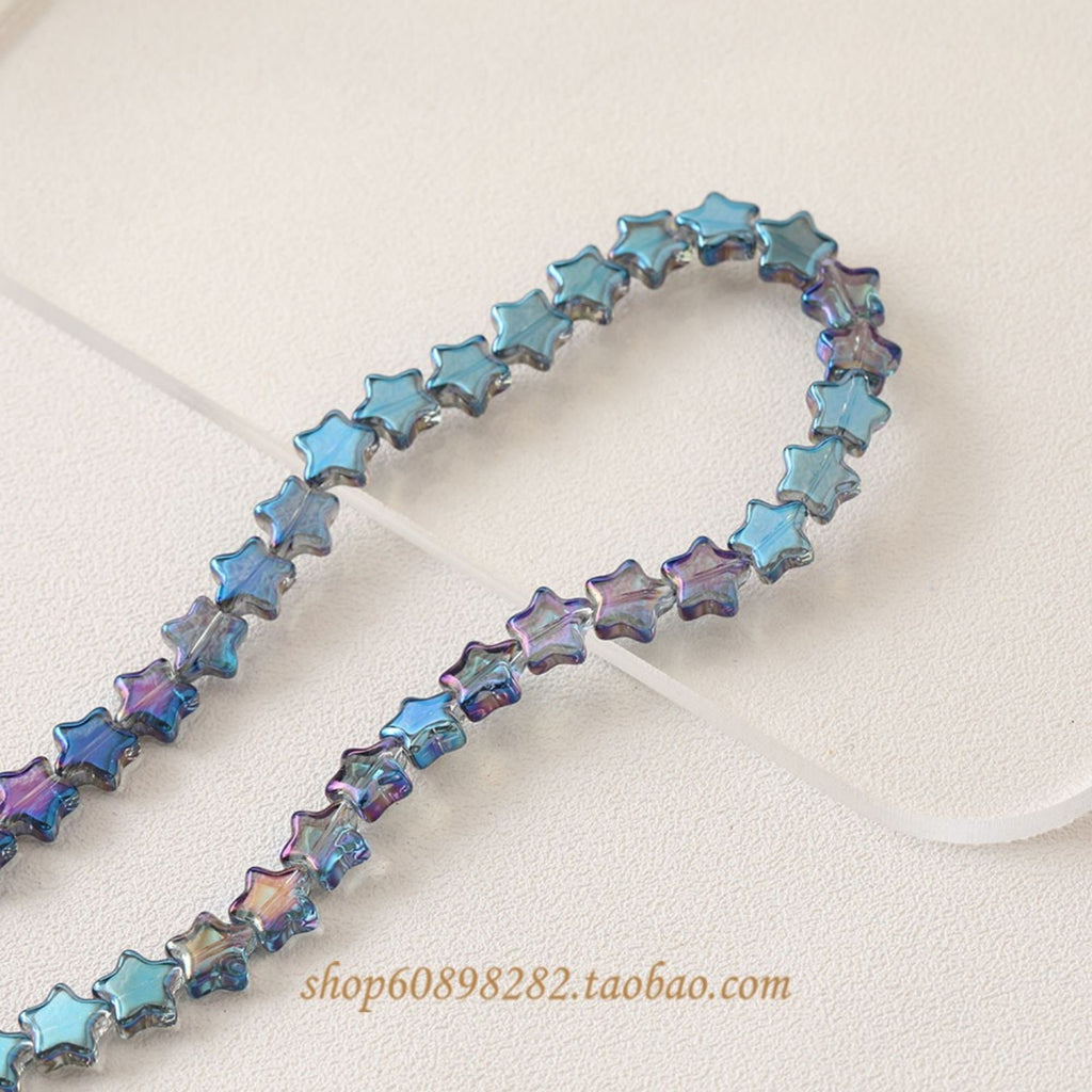 Star Glaze Beads, 9mm, Star Glass Crystal Beads for Jewelry Making, Bracelet DIY Beads Finding GZ536