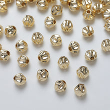 Load image into Gallery viewer, 10pcs Gold Plated Stone Beads, Uneven beads, 14K Gold, Silver, White, Spacer Beads, Irregular Beads, Bracelet Beads, Jewelry Finding GZ261