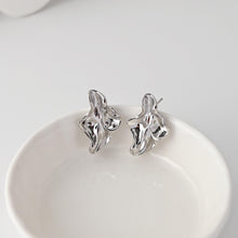 تحميل الصورة إلى عارض المعرض، أقراط غير منتظمة بحلقة، مطلية بالذهب عيار 18 قيراطًا، خالية من النيكل، دبوس من الفضة الاسترلينية S925، أقراط أذن مضادة للحساسية D0485