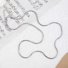 Load image into Gallery viewer, 18K Snake Chain Necklace, 316L Stainless Steel, Ready to Wear, 40+5cm/17.7 inch ZD004