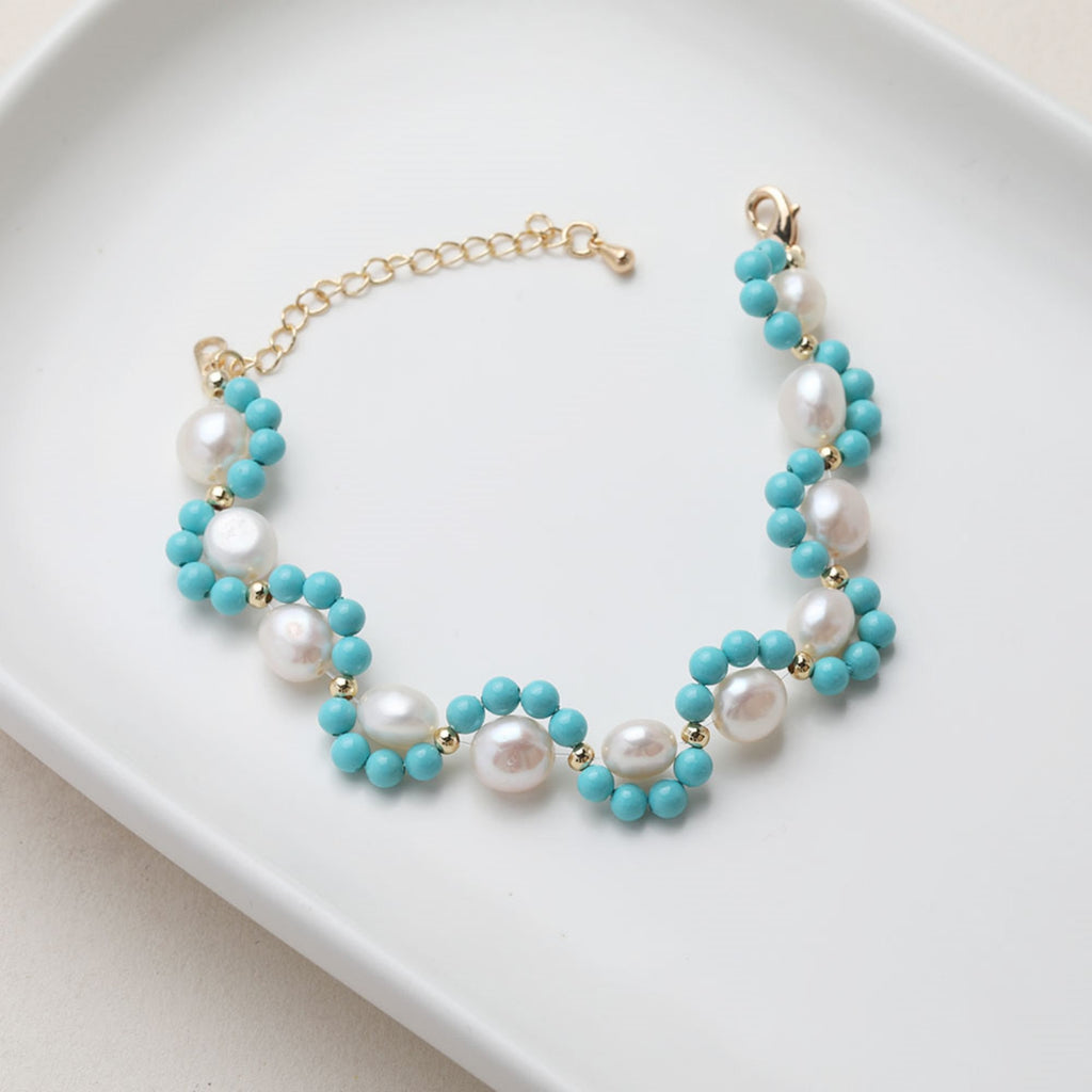 Cuentas redondas de concha turquesa, 4 mm, 6 mm, 8 mm y 10 mm, lisas para hacer joyas, cuentas DIY GE130