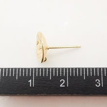 Load image into Gallery viewer, 10pcs 14K Gold Cup Earring Post With Loop, 10mm, S925 Silver Pin Nickel Free Earrings, Ear Stud, Hypoallergenic Earring Findings Z066