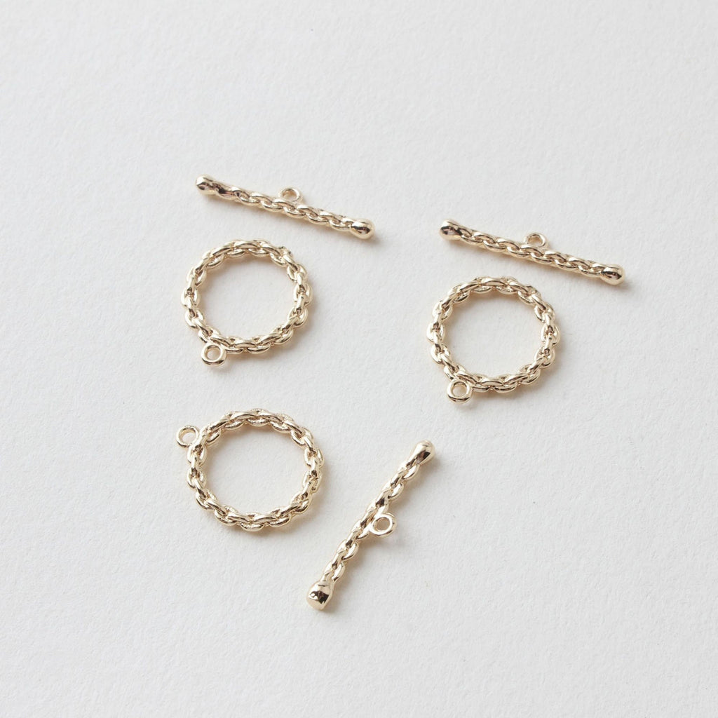 OT Toggle Clasps, 18K Gold Plated Leaf 20x25mm Bracelet Necklace Making OT Clasps, Connectors Clasps, Jewelry Findings JG060