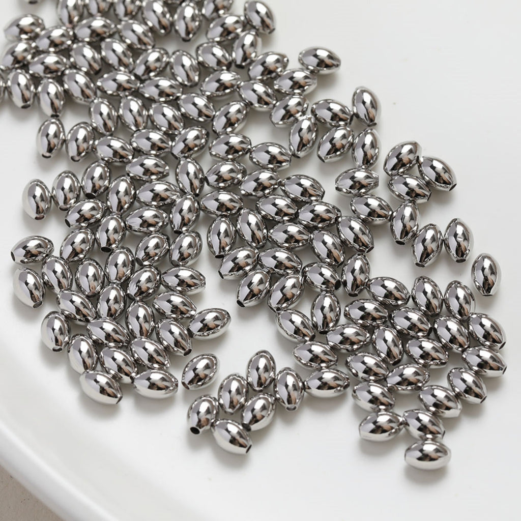 Rice spacer beads, 14K gold plated, spacing beads, necklace and earrings making beads, jewelry findings SC004