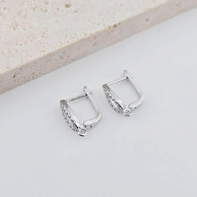 تحميل الصورة إلى عارض المعرض، قرط حلقي مطلي بالذهب عيار 18 قيراطًا على شكل حرف U، أجزاء قرط حلقي هاجي، قرط حلقي على شكل حرف U لصنع المجوهرات D0253