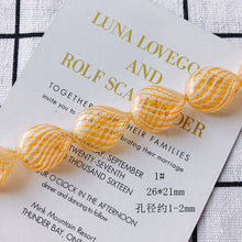 Load image into Gallery viewer, 4pcs Glass Drop Bubble Beads, 26mm, Hand Blown Hollow Oval Globes for Jewelry Making, DIY Beads Finding MY082