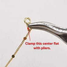 Load image into Gallery viewer, 10pcs 14K Gold Plated Crimp End, Cord ends, Chain Crimps, Jewellery Making Findings GE134