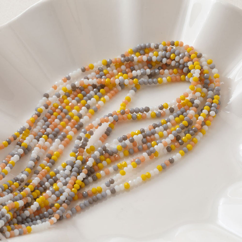 3mm Round Cut Faceted Glass Beads, Crystal Glass Loose Beads for Jewelry Making, DIY Beads Finding GZ539