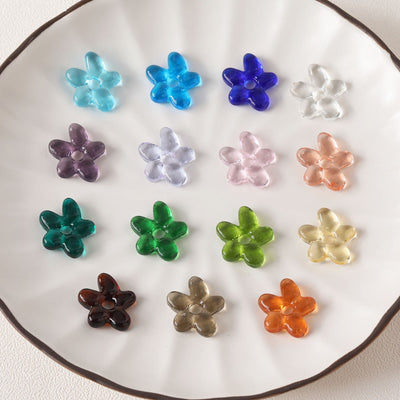 Flowers Glaze Beads, 19mm, Glaze Loose Beads for Jewelry Making, Bracelet DIY Beads Finding GZ279