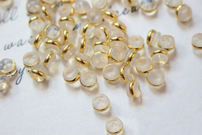 20PCS Ear Nuts, Gold Plated Earring Backs, Rubber Earring Stoppers, Wholesale Earring Findings ZZ015-ZX7008