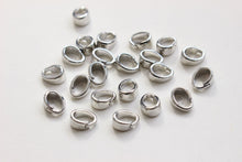 Load image into Gallery viewer, 10pcs- 14K Gold Plated Pendant Top, Teardrop Connector, Pendant Snap on Bails, Clasp Link, 3x7mm, Jewelry Making ZZ017