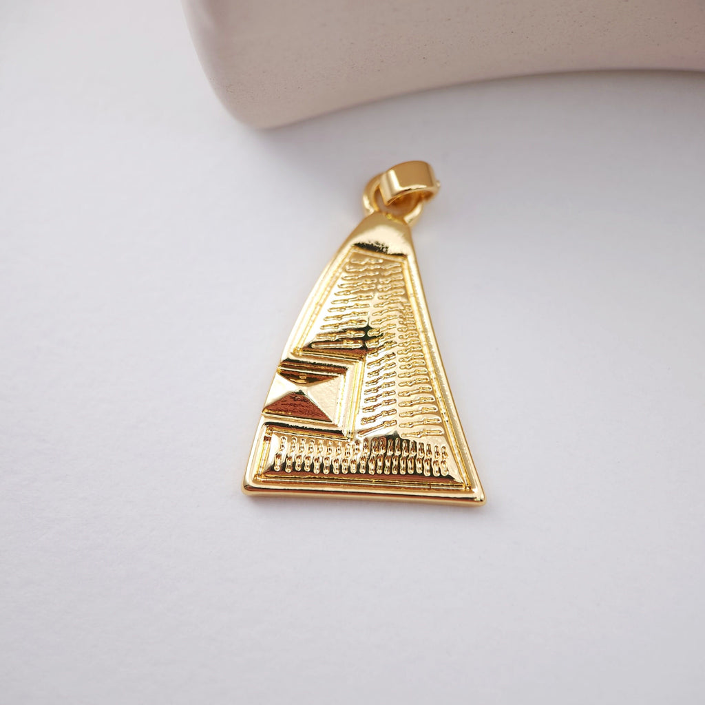 Building Charm, 18K Gold Plated Pendant, Flying Animal Charm, Necklace Jewelry Finding S1162