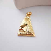 Load image into Gallery viewer, Building Charm, 18K Gold Plated Pendant, Flying Animal Charm, Necklace Jewelry Finding S1162