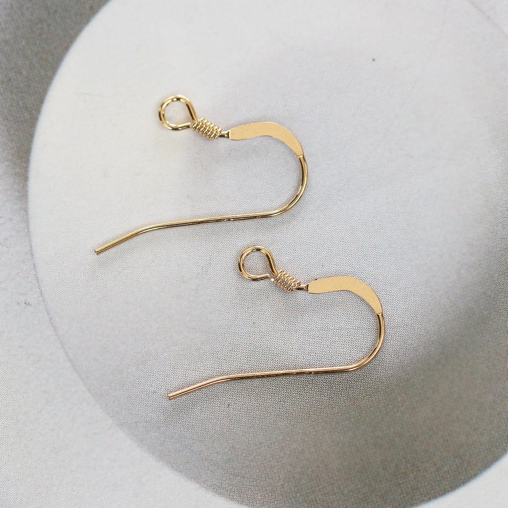 14K Gold Filled Ear Wires, Earring Hooks, Nickel Free, 1/20 GF Fish Hooks for Jewelry Making B017