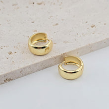 Load image into Gallery viewer, 18K Gold Plated Round Hoop Earring, Huggie Hoops Earring Parts, Spring Ear Hoops, 17mm, 20mm, hoop earrings S1262