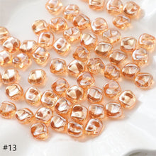 Load image into Gallery viewer, Irregular Square Glass Beads, 12x10mm, Crystal Glass Loose Beads for Jewelry Making, DIY Beads Finding GZ538